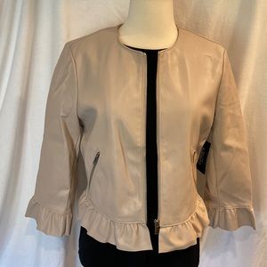 Coffee Shop faux leather jacket